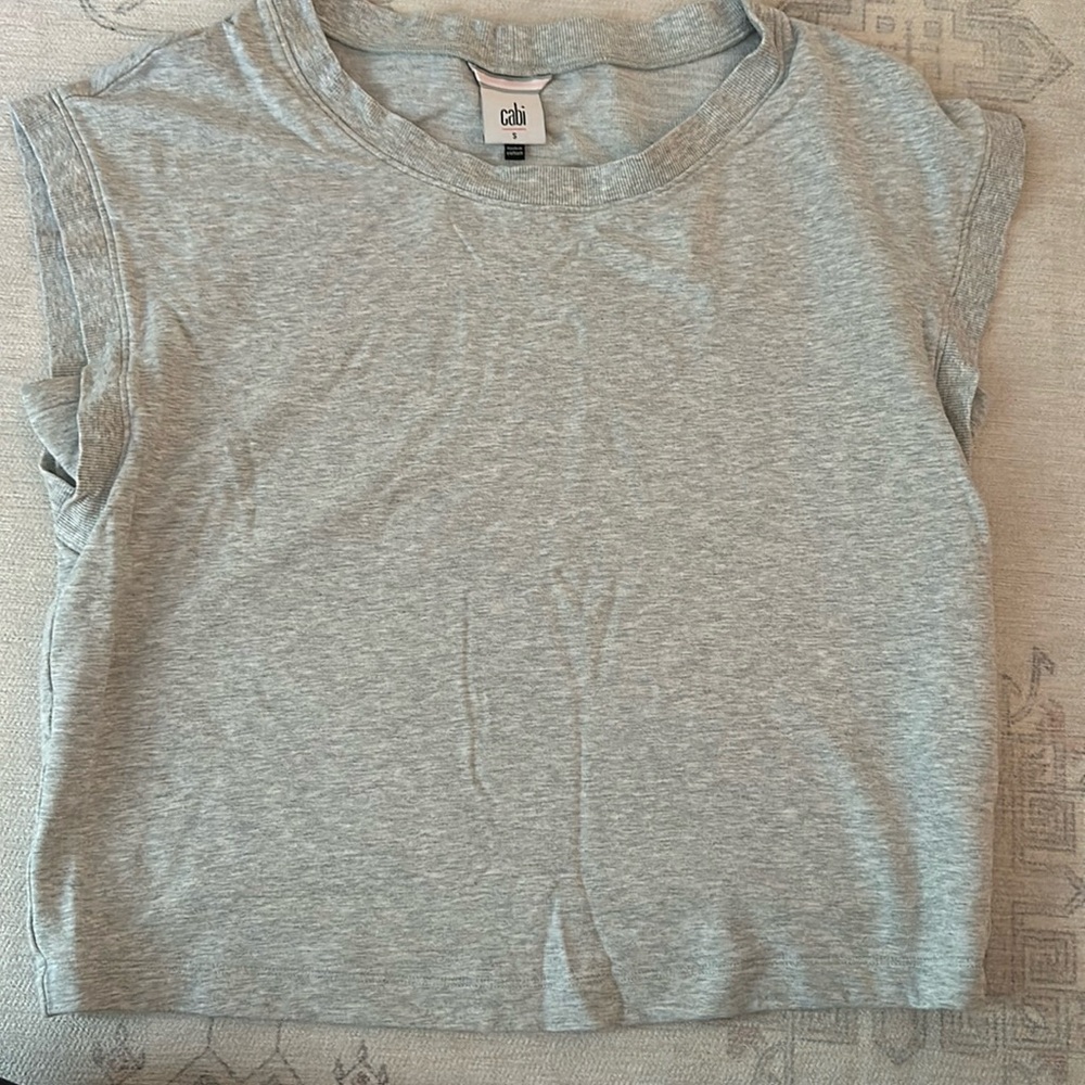 CAbi Heather Gray Muscle Tee